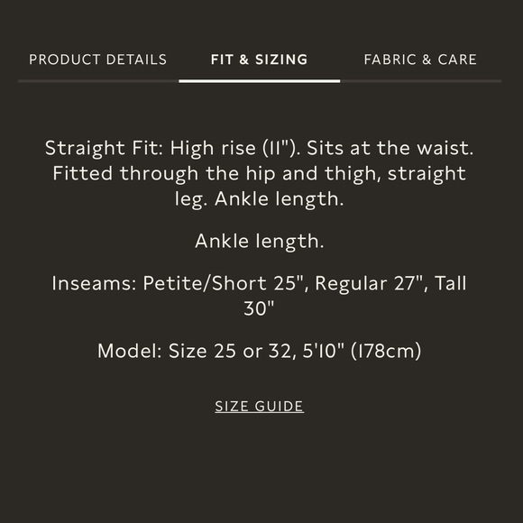 THE STRAIGHT ANKLE JEAN Deep Indigo 25 - Picture 6 of 7